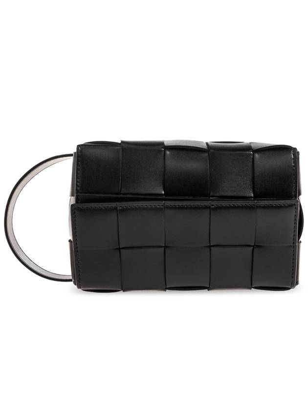 Cassette Travel Calfskin Pouch Bag Black - BOTTEGA VENETA - BALAAN 1