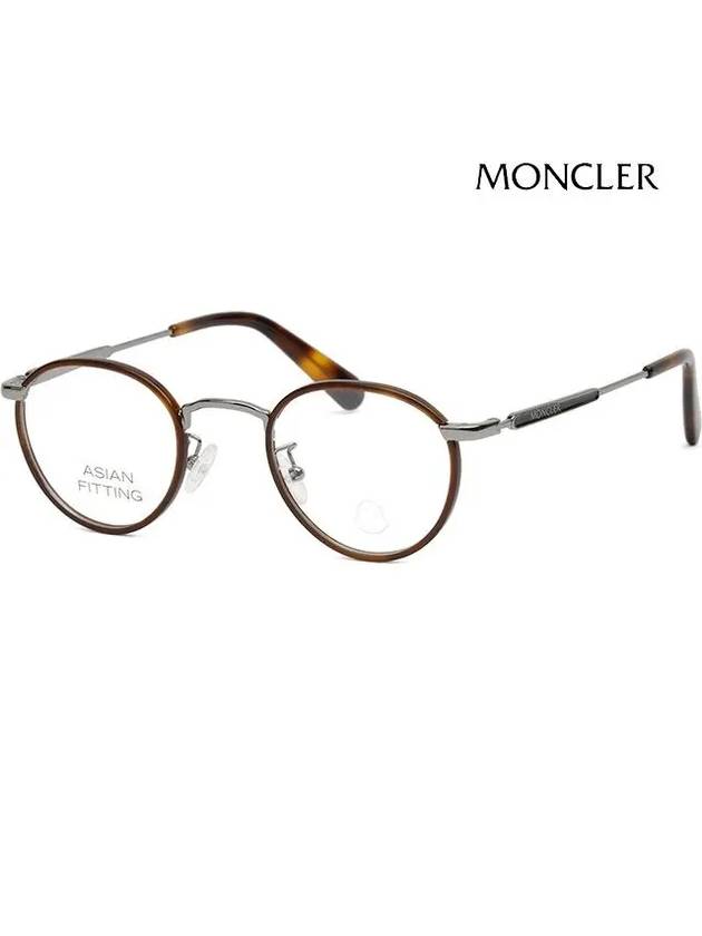 Glasses frame ML5159D 014 Windsor rim round frame Asian fit - MONCLER - BALAAN 1