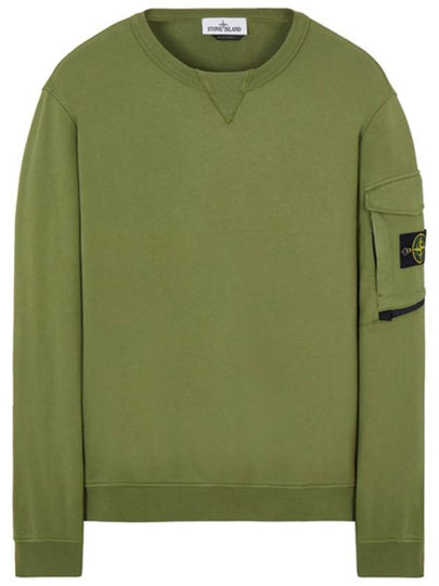 Waffen Patch Zipper Pocket Sweatshirt Olive - STONE ISLAND - BALAAN 2