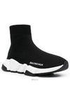 Speed Trainer High Top Sneakers Black - BALENCIAGA - BALAAN 3