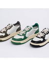 Men's Medalist Leather Low Top Sneakers Green - AUTRY - BALAAN 7