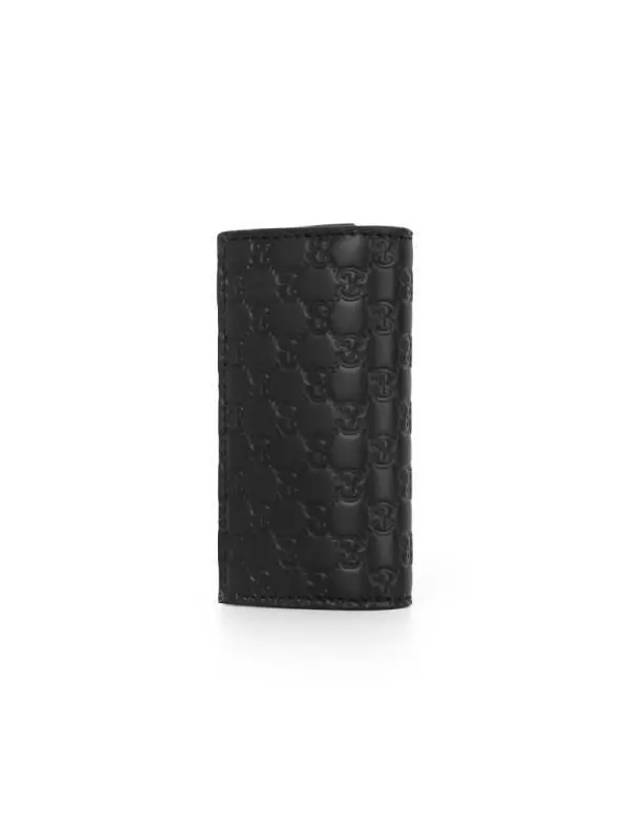 Microssima GG Bifold Silver Key Holder Black - GUCCI - BALAAN 4