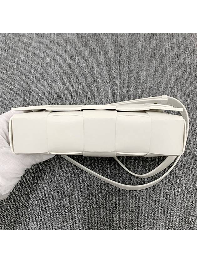 Intrecciato Cassette Cross Bag White - BOTTEGA VENETA - BALAAN 8