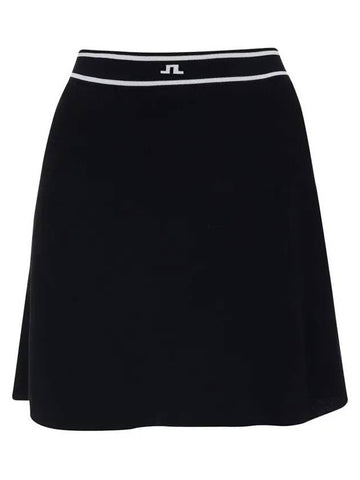 Emma Logo Knit Skirt Black GWSD11128 9999 - J.LINDEBERG - BALAAN 1