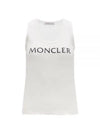 Logo Print Sleeveless White - MONCLER - BALAAN 2