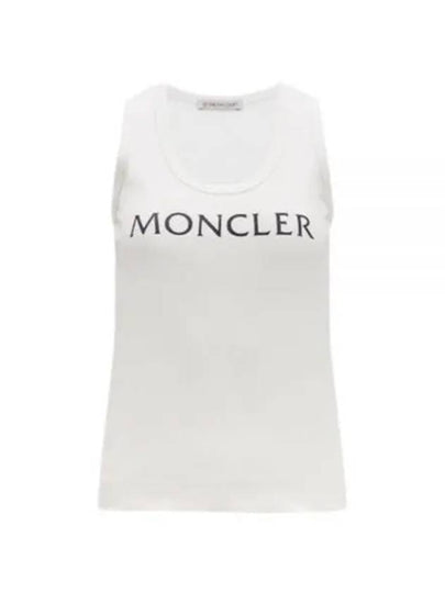 Logo Print Sleeveless White - MONCLER - BALAAN 2