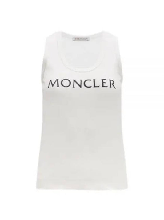 Logo Print Sleeveless White - MONCLER - BALAAN 2