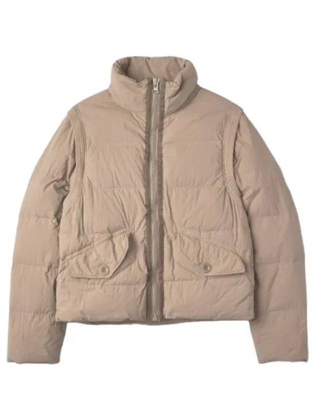 Austral down vest jacket beige padding - TEN C - BALAAN 1