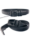 Plain Leather Belt Black - BOTTEGA VENETA - BALAAN 3