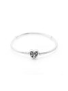 Women's Moments Family Tree Heart Clasp Snake Chain Bracelet Silver - PANDORA - BALAAN 2