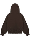 MM Logo Embroidery Hoodie in brown - MYDEEPBLUEMEMORIES - BALAAN 2