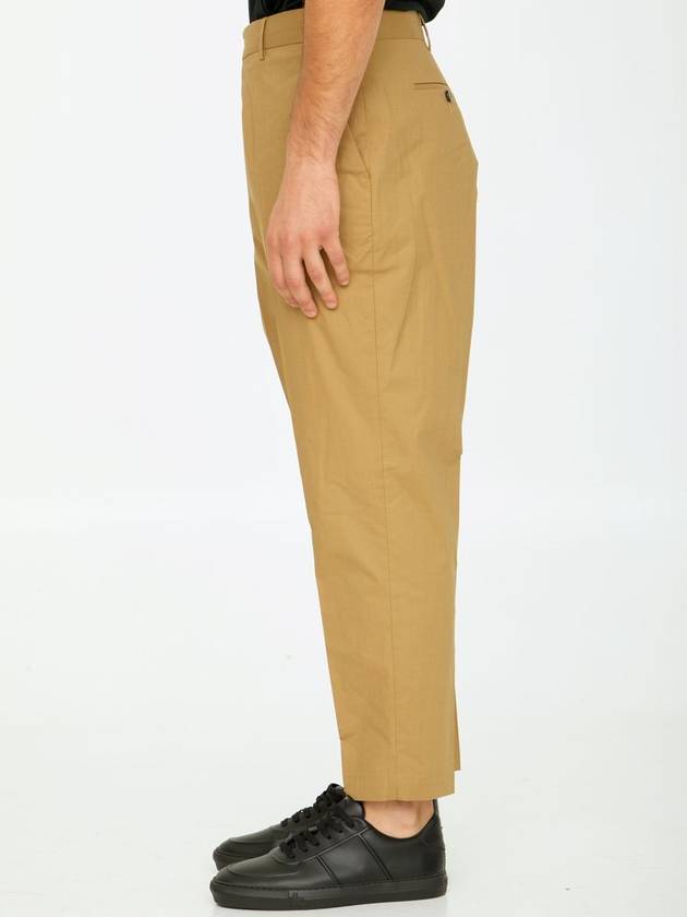 Beige Cotton Trousers - PT TORINO - BALAAN 3