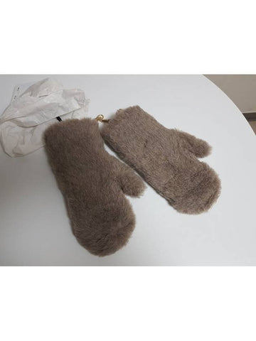 Ombrato Teddy Glove Sand - MAX MARA - BALAAN 1