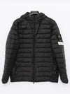 Loom Woven Chambers R-Nylon Down-TC Light Hoodie Down Jacket Black - STONE ISLAND - BALAAN 2