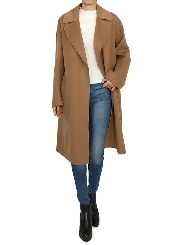 Paris Virgin Wool Single Coat Brown - MAX MARA - BALAAN 8