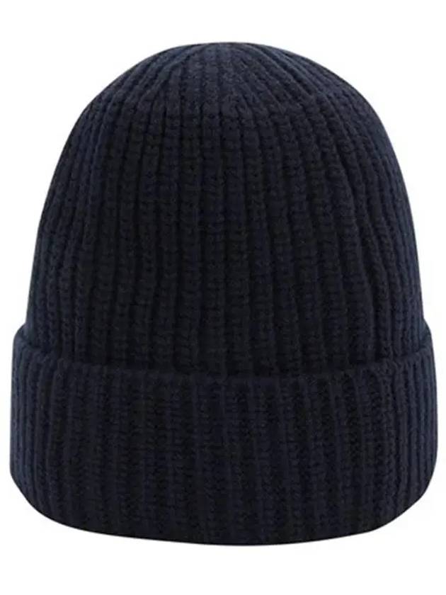 Wappen Patch Wool Beanie Dark Grey - STONE ISLAND - BALAAN 3