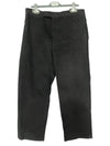 Men's Corduroy Straight Pants Black - THOM BROWNE - BALAAN 3