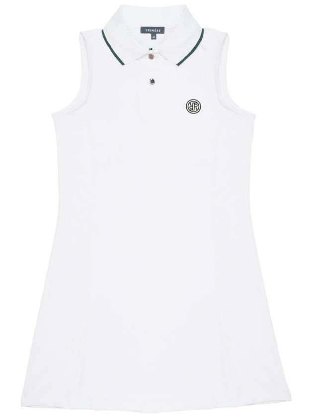 Sleeveless dress WHITE - TRIMERE - BALAAN 2