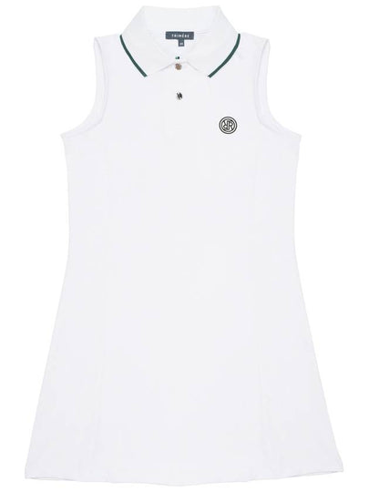 Sleeveless dress WHITE - TRIMERE - BALAAN 2