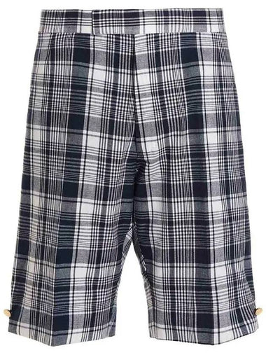 Check Pattern Shorts Black - THOM BROWNE - BALAAN 1