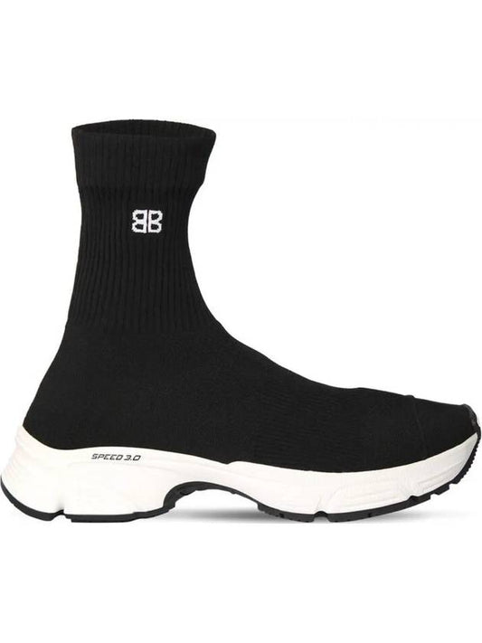 Men's Speedrunner 30 High Top Sneakers Black - BALENCIAGA - BALAAN 2