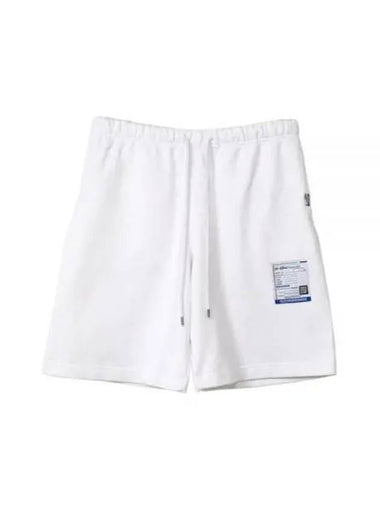 I12SP504 white French terry easy shorts - MIHARA YASUHIRO - BALAAN 1