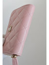 Classic zipper caviar card wallet pink gold AP0216 - CHANEL - BALAAN 3