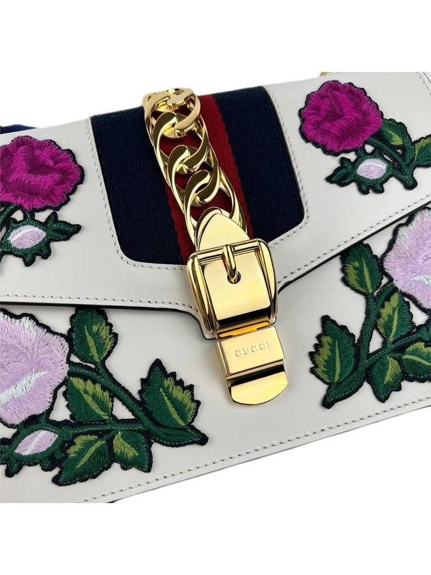 Sylvie embroidered shoulder bag 421882 - GUCCI - BALAAN 6