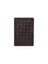 Intrecciato Flap Card Holder Dark Brown - BOTTEGA VENETA - BALAAN 5