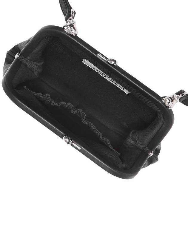 Leather Embossing Logo Clutch Bag Black - VIVIENNE WESTWOOD - BALAAN 5