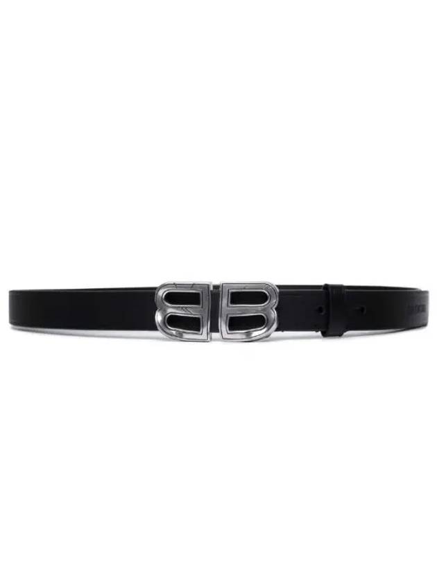 BB Crush Leather Belt Black - BALENCIAGA - BALAAN 2