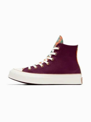 Chuck 70 Canvas High Top Sneakers Deep Bordeaux - CONVERSE - BALAAN 1