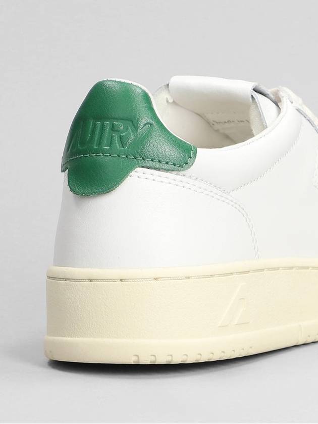 Medalist Green Tab Leather Low Top Sneakers White - AUTRY - BALAAN 6