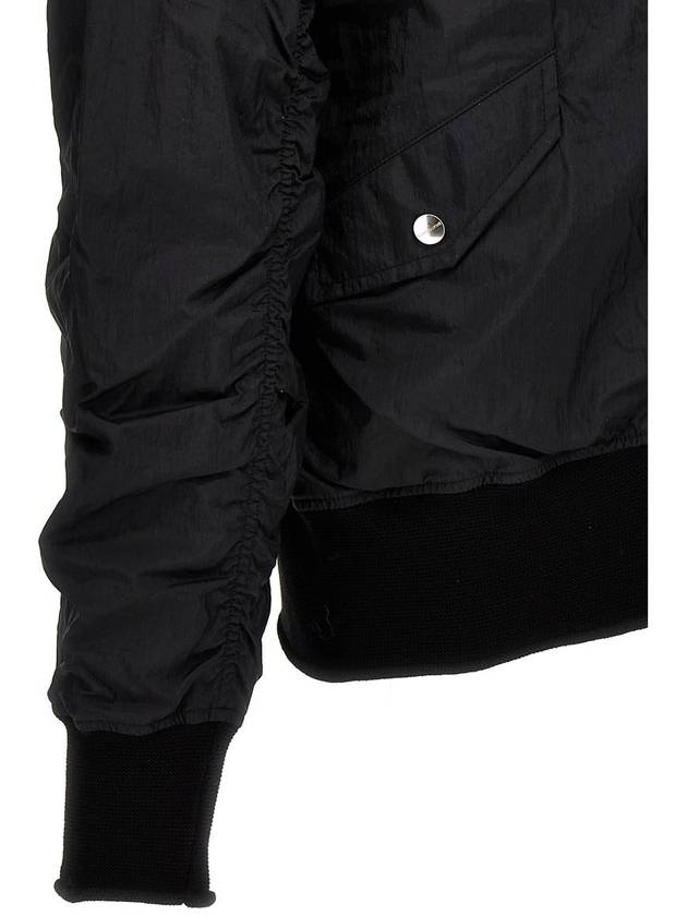 Men s Nylon Bomber Jacket Black - GIORGIO BRATO - BALAAN 5