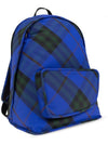 Shield Check Print Backpack Blue - BURBERRY - BALAAN 4