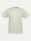 Organic Cotton Short Sleeve T-Shirt Pistachio - STONE ISLAND - BALAAN 2