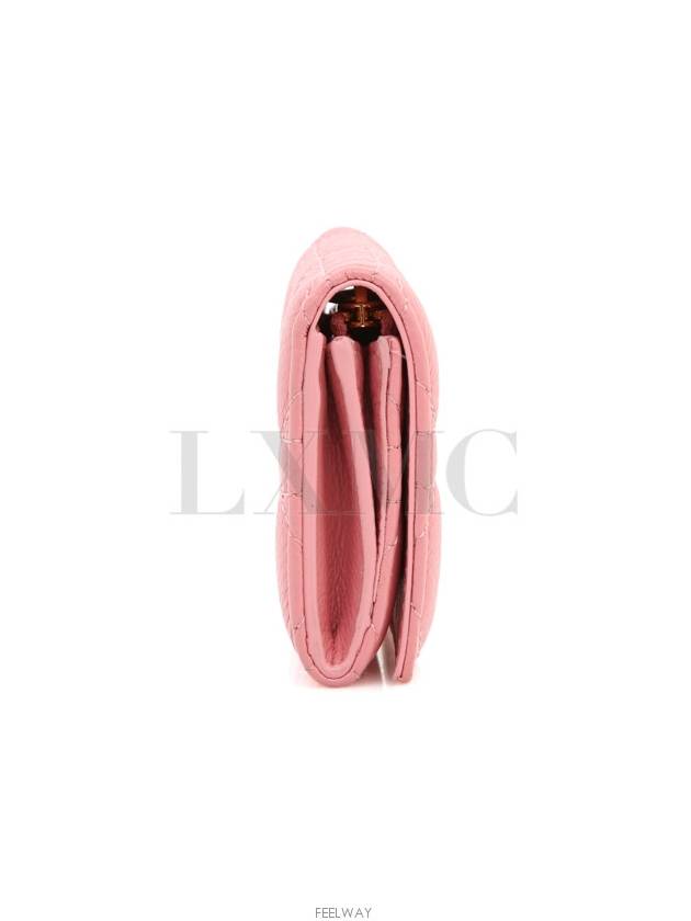 Caro Glycine Wallet Pink Cannage Card Holder Business S5132UWHC - DIOR - BALAAN 3