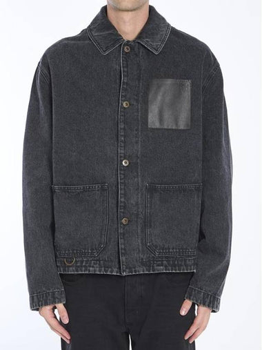 Workwear Denim Jacket Black - LOEWE - BALAAN 1