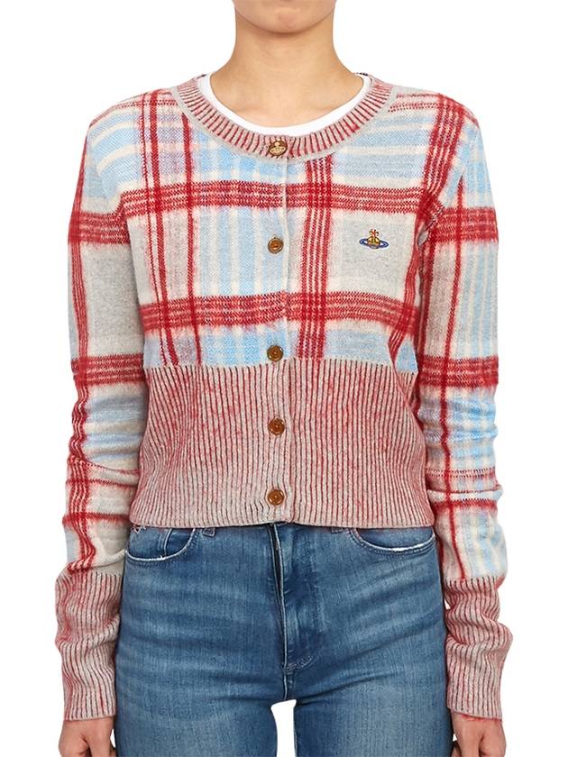 cardigan MADRAS CARDI 18030037 K002N O104 Madras - VIVIENNE WESTWOOD - BALAAN 4