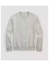 Emboss Logo Lettering Sweatshirt Grey - POLO RALPH LAUREN - BALAAN 2