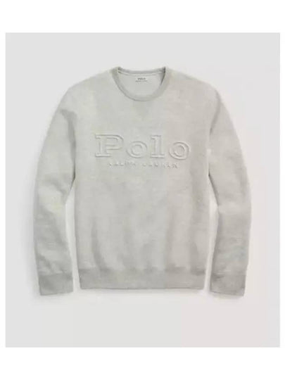 Emboss Logo Lettering Sweatshirt Grey - POLO RALPH LAUREN - BALAAN 2