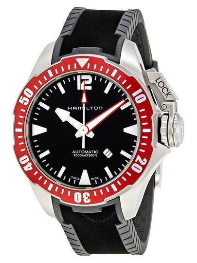 Khaki Navy Frogman Titanium Automatic Watch Black - HAMILTON - BALAAN 2