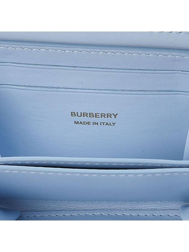 TB Logo Zip Around Half Wallet Pastel Blue - BURBERRY - BALAAN 9