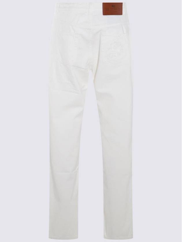 Etro White Cotton Jeans - ETRO - BALAAN 2