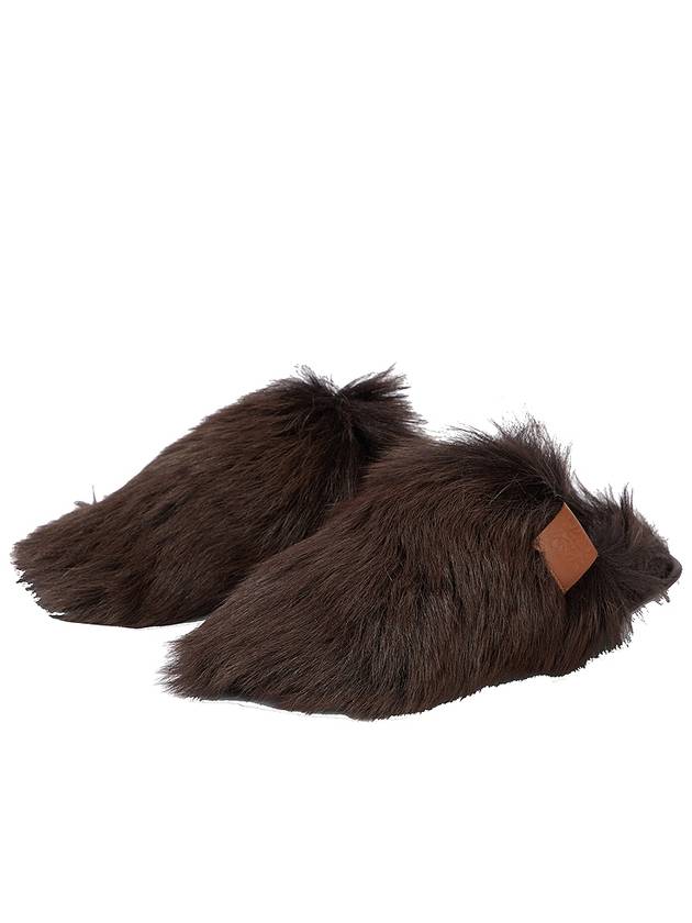 Women's Logo Fur Mule L814291X09 - LOEWE - BALAAN 2