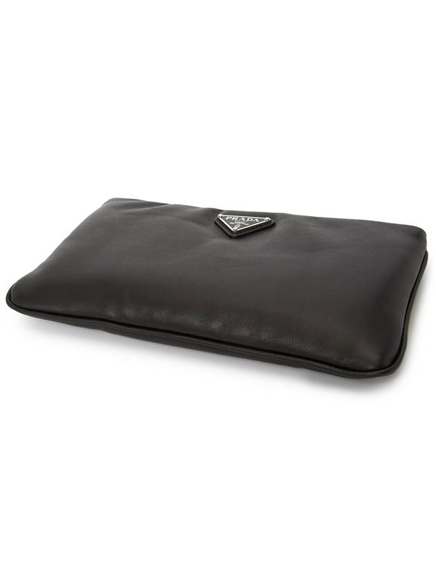 Leather Pouch Black - PRADA - BALAAN 6