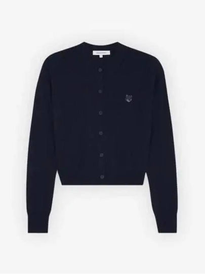 Bold Fox Head Patch Regular Cardigan Navy - MAISON KITSUNE - BALAAN 2