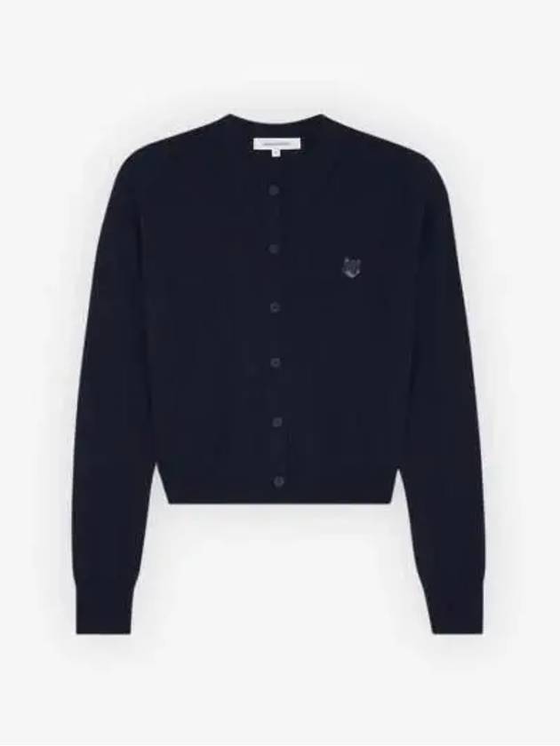 Bold Fox Head Patch Regular Cardigan Navy - MAISON KITSUNE - BALAAN 3