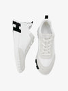 Bouncing Low Top Sneakers White - HERMES - BALAAN 3