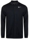 Men's Golf Dry Fit Victory Solid Long Sleeve Polo T-Shirt DN2344 010 LS - NIKE - BALAAN 1